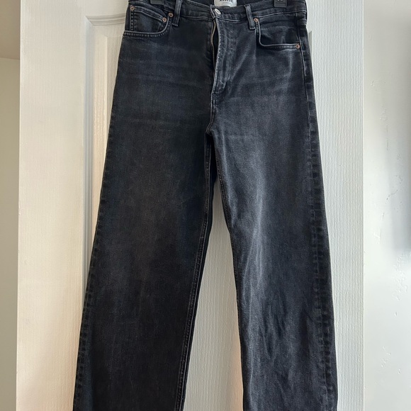 Agolde Denim - Agolde Dark black/Gray Straight Jeans
